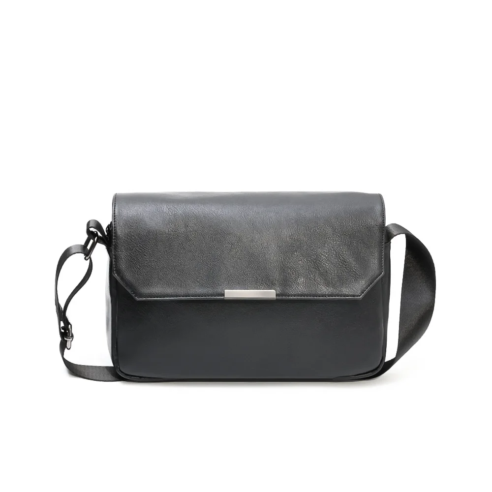 Trendige Umhängetasche für Herren, modisches Design, Schultertasche mit Klappe, luxuriöse Umhängetasche aus weichem Leder, rechteckige Umhängetasche für Herren, Handtasche. – Detail 7