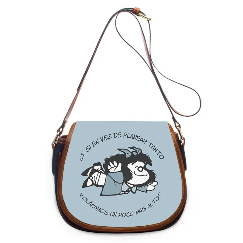 Cute cartoon Mafalda 3D Print New Fashion Women borsa a tracolla borse di lusso borse da donna borsa a tracolla con cerniera borsa a tracolla da