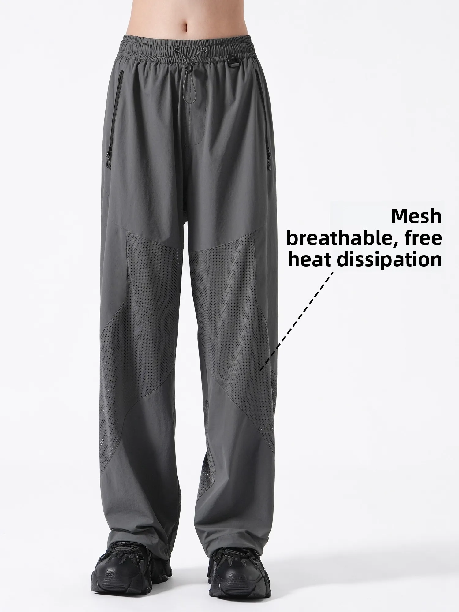 

Ultra-Thin Breathable Quick-Dry Hiking Pants Ice Silk Casual Straight Leg Men's Summer Outdoor Sports Leisure Air Conditionin...