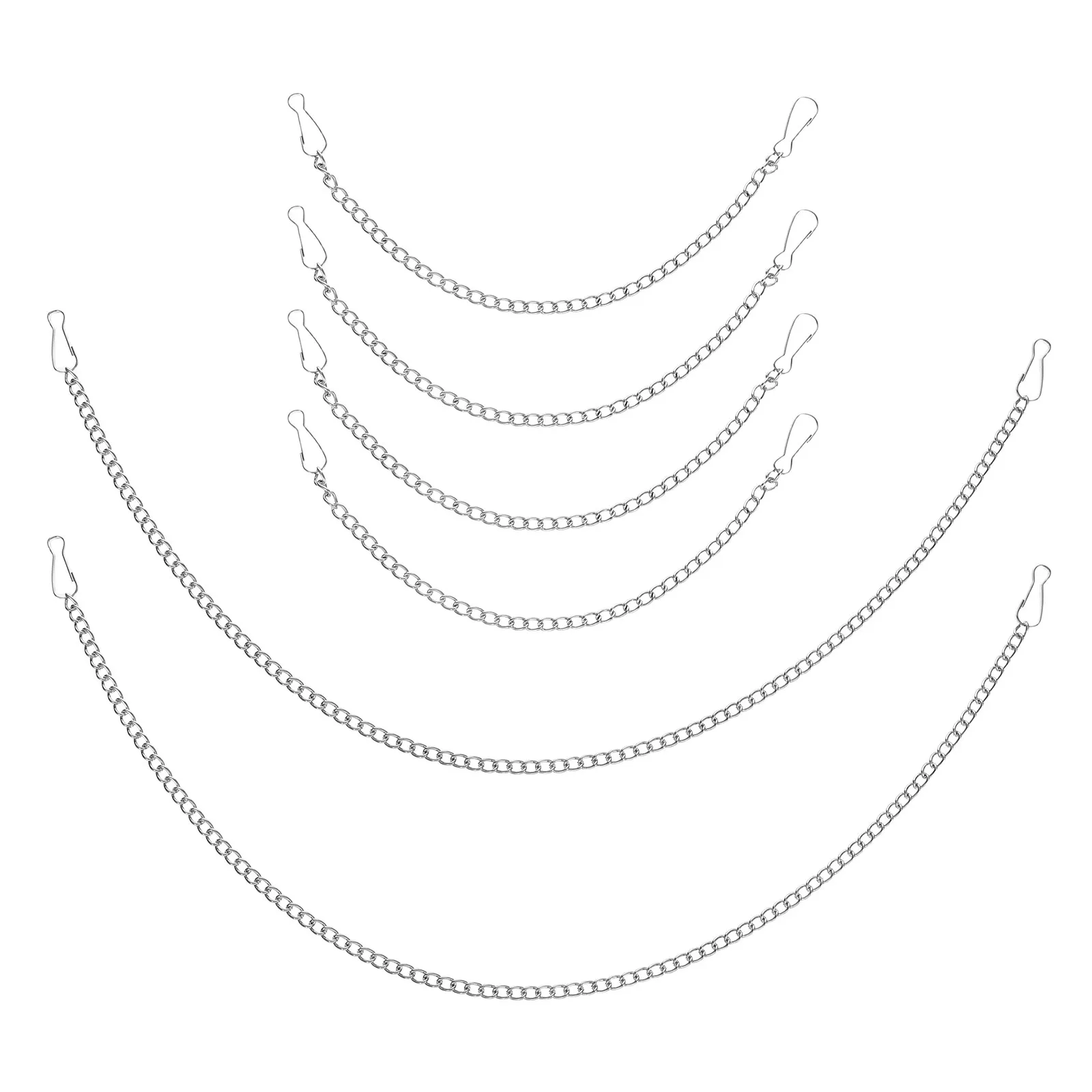 Heavy Duty Hanging Chain Clips 6 Pack Iron Chains for Posters Banners Pictures Plants Trade Show Displays
