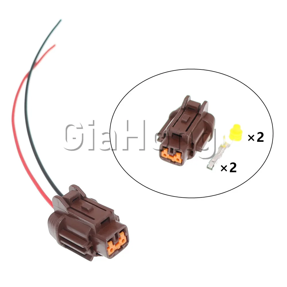 1 Set 2 Ways 6185-0866 6188-0553 TS Sealed Series Socket Waterproof Electric Car Plug Lamp Light Connector AC Assembly