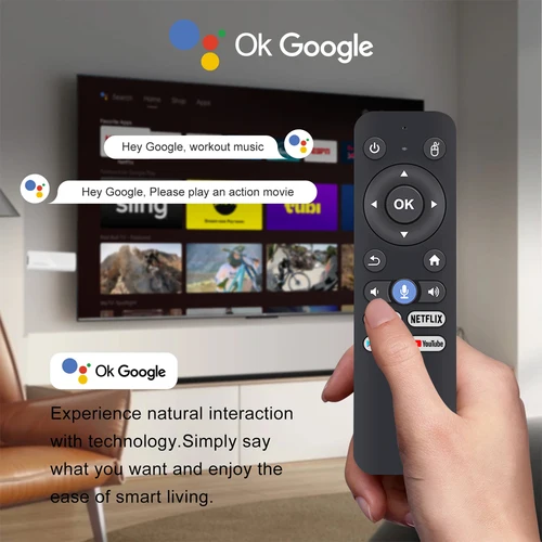 Imagen 2 del producto Android 10 TV Stick Q6 Full HD 4K 1080P WiFi dual 2.4G y 5G Bluetooth 5.2 Google Voice NETFLIX Youtube