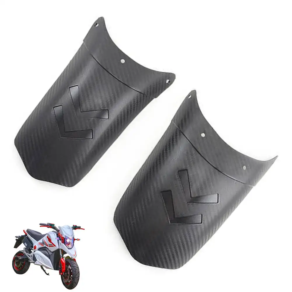 Carbon Fiber Pattern Motorcycle Extender Lengthen Front Fender Rear and Front Wheel Extension Fender Splash Mudguard Guard