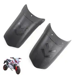 Carbon Fiber Pattern Motorcycle Extender Lengthen Front Fender Rear and Front Wheel Extension Fender Splash Mudguard Guard