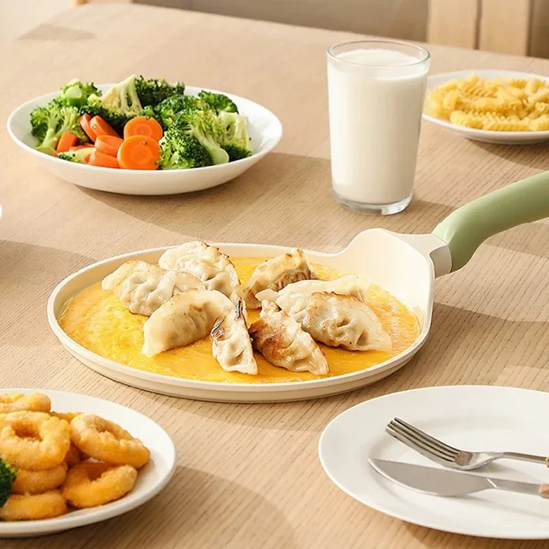 

AB39-Яйцевая сковорода с антипригарным покрытием для кухни, стейка для завтрака, блинов, сковорода без крышки, индукционная плита без покрытия, универсальный горшок