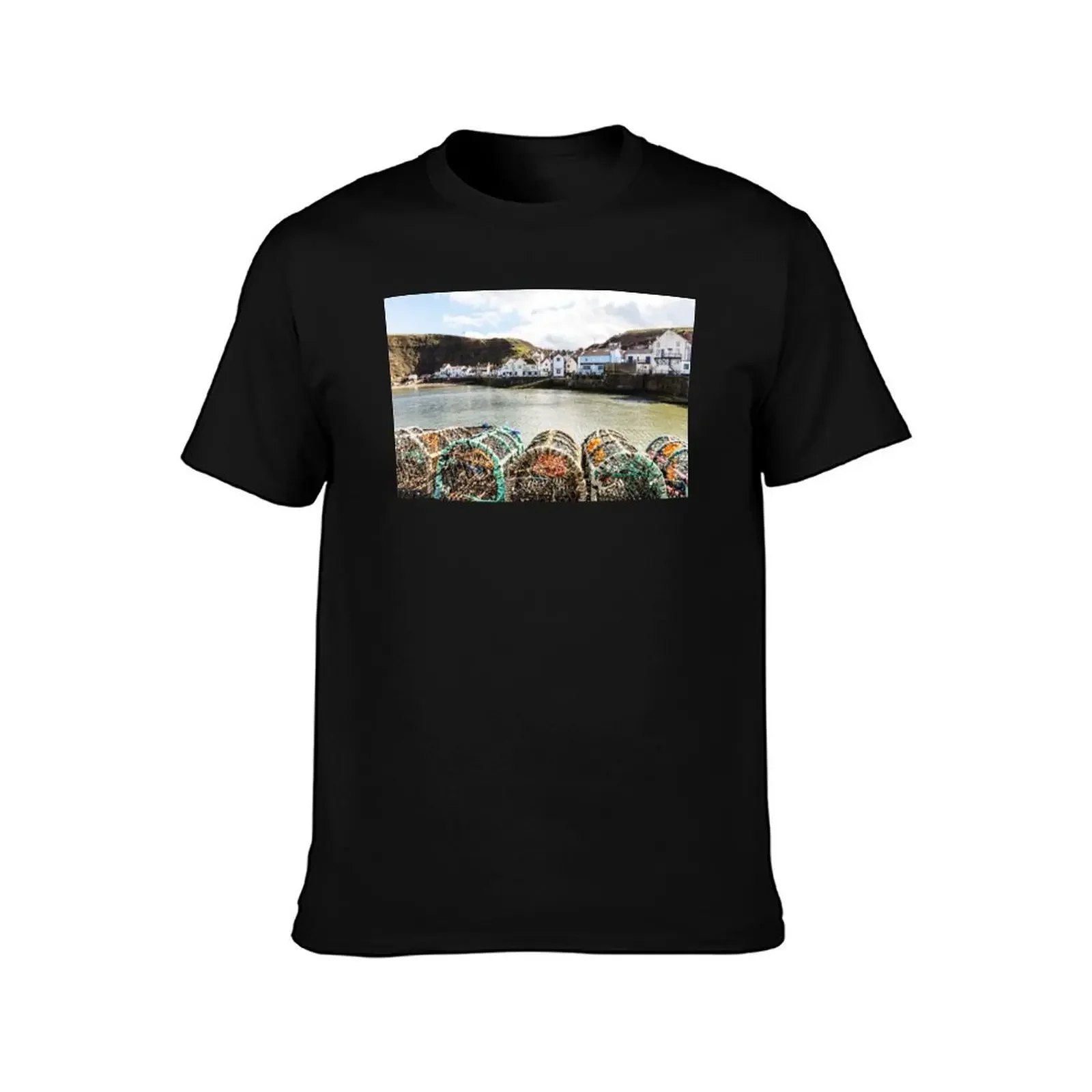 Staithes Fishing Village, Yorkshire, UK T-Shirt quick drying plus sizes plain mens workout shirts