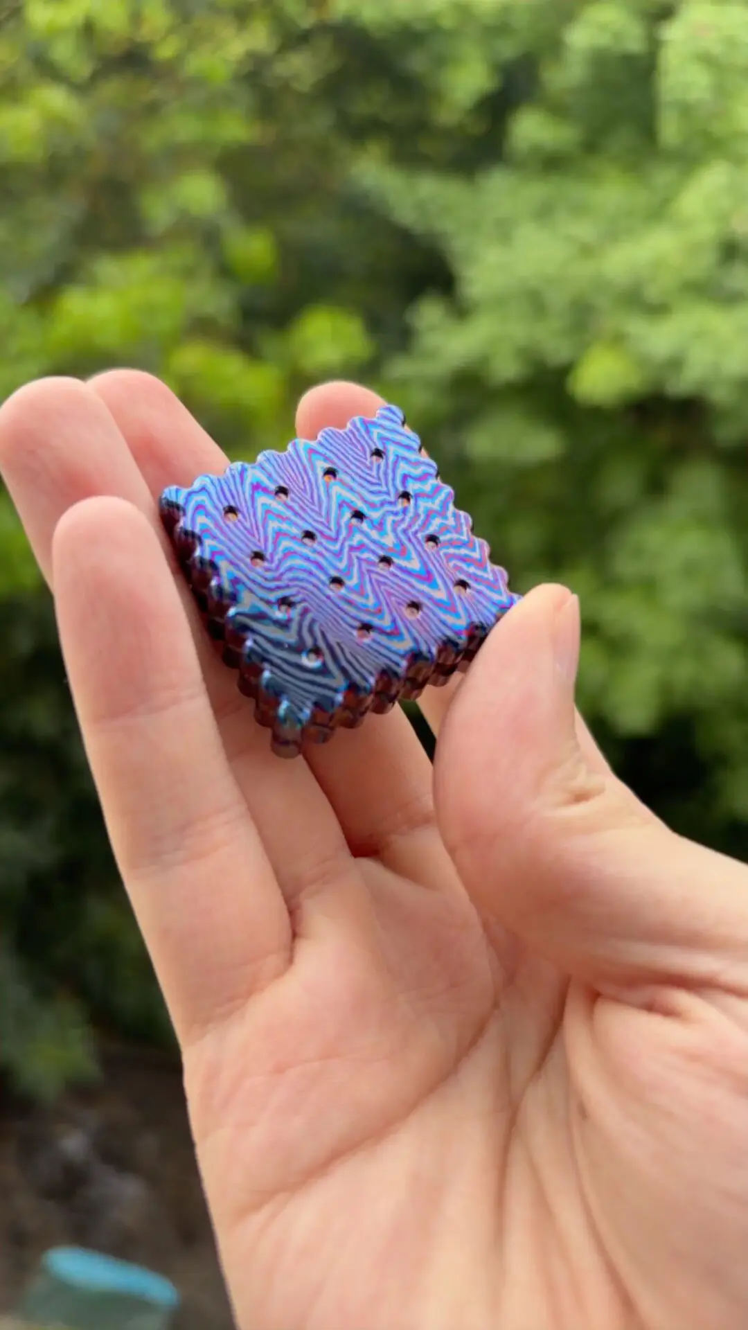 Used Joker Orange Plum Orange Juice Wave Pattern Zirconia Horse Soda EDC Unlimited Push Cards decompression toy