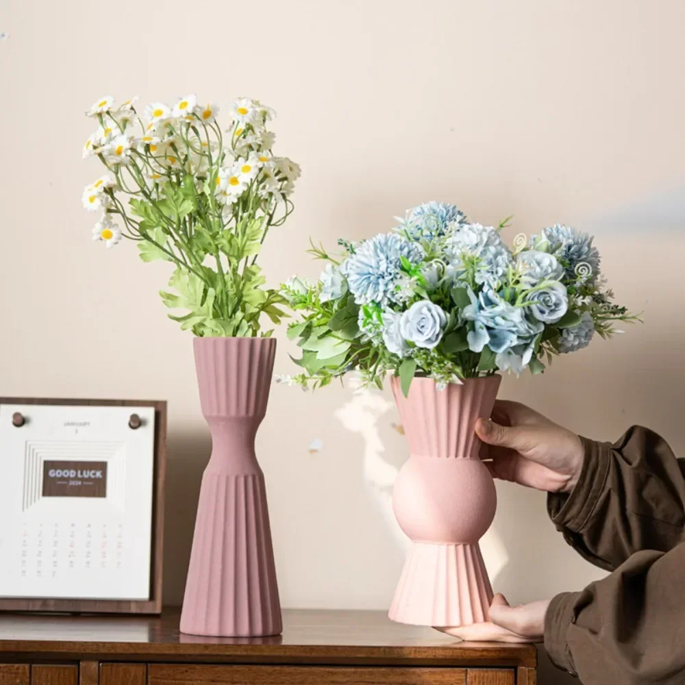 

Nordic Ins Geometric Ceramic Vase Ornaments Living Room Bedroom Desktop Flower Arrangement Container Home Decoration Accessories