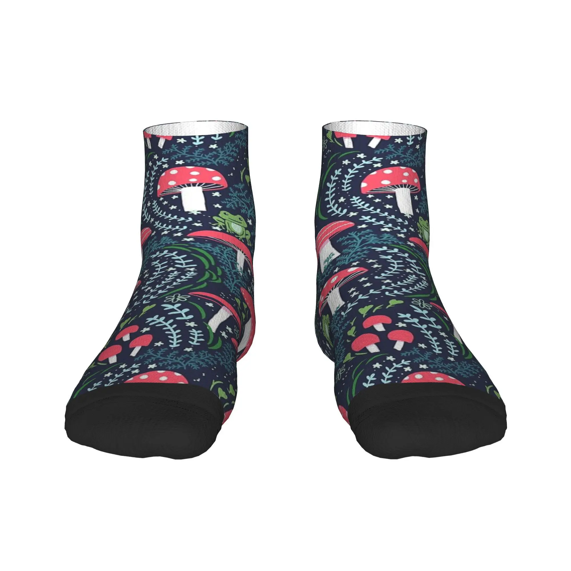 

Носки с грибами, помадками и лягушками, супер мягкие чулки в стиле Харадзюку, всесезонные носки, аксессуары для подарка на день рождения унисекс