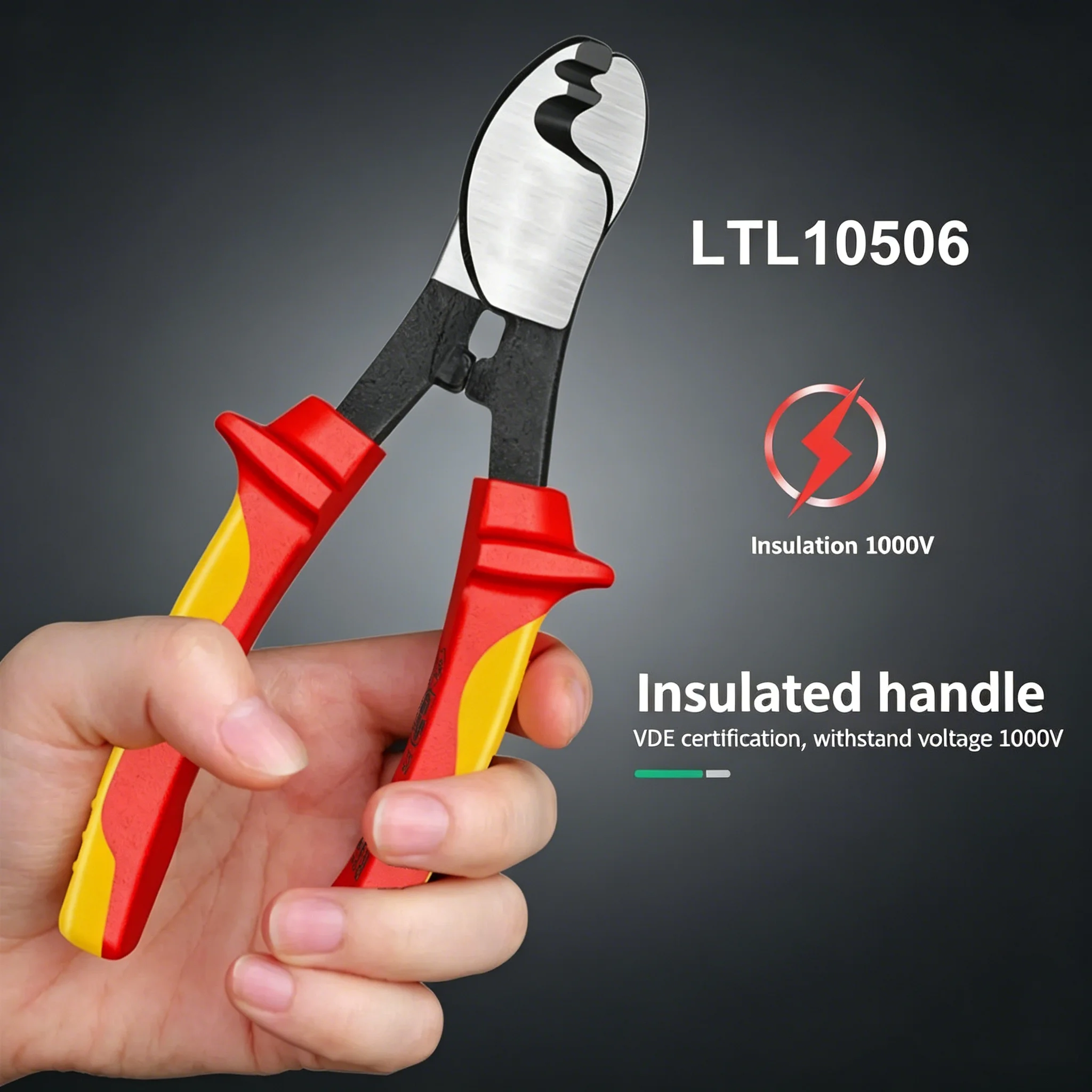 1000V Insulated Cable Cutter Heavy Duty Wire Stripping Pliers Professional High Voltage Safety Motorcycle Repair Multi Tools
