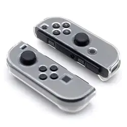 Crystal Case for Nintend Switch Joycon Cover Hard PC Case Compatible Nintendo Switch Joy-con Controller Grip Transparent Cover