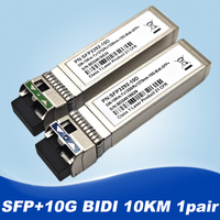 10G BIDI 10/20/40/60KM SFP Module SM LC 1270/1330nm Single Fiber Optic Module Compatible with Cisco Switch