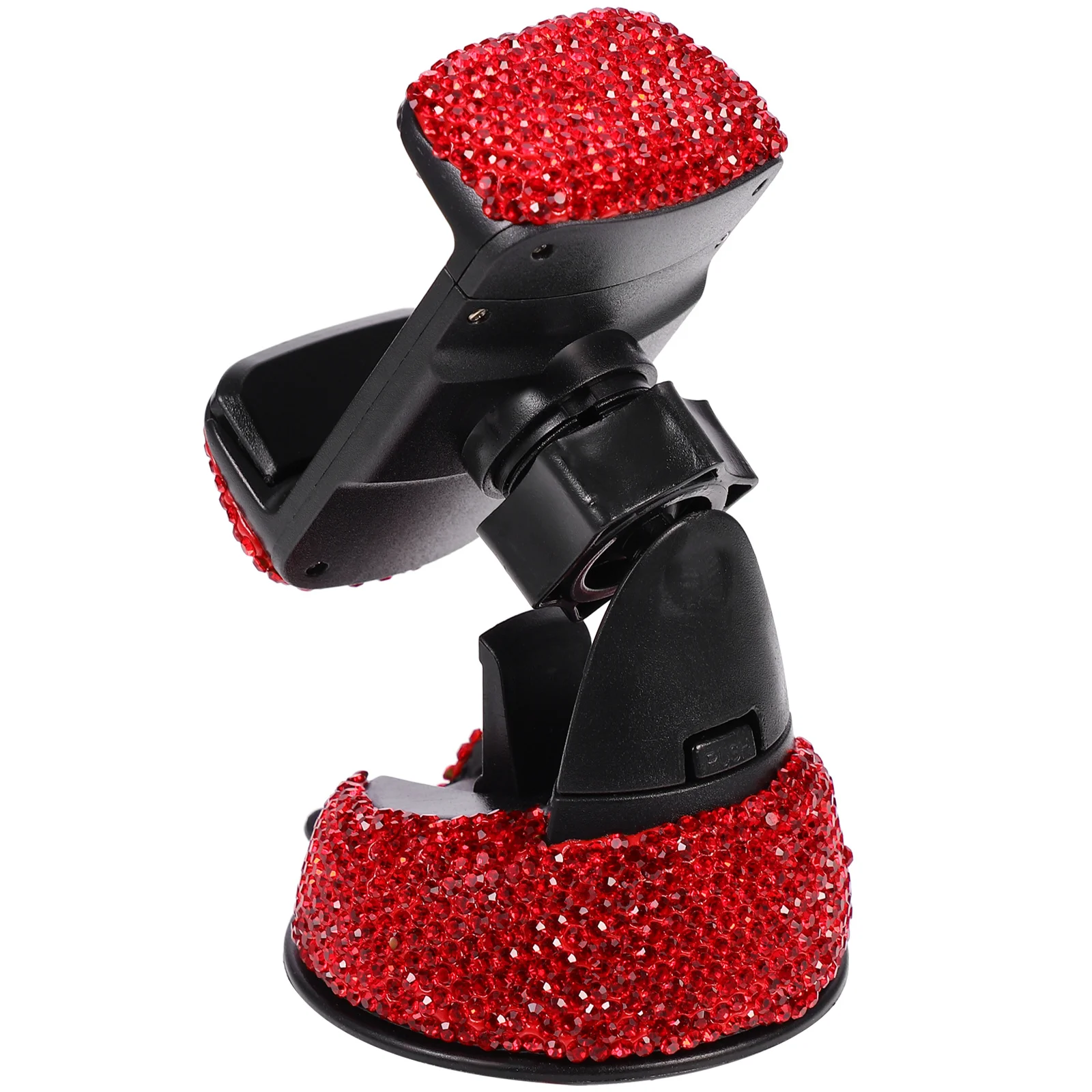 

1Pcs Car Phone Rack Rhinestone Dashboard Air Outlet Suction Cup Holder 4.0-6.4 Inch Mobile Phone Stand Adjustable Air Vent Clip
