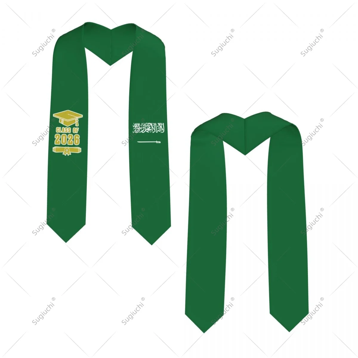 

Saudi Arabia Flag Class Of 2026 Graduation Stole Sash Scarf For International Students Proud Ceremony Adult Unisex