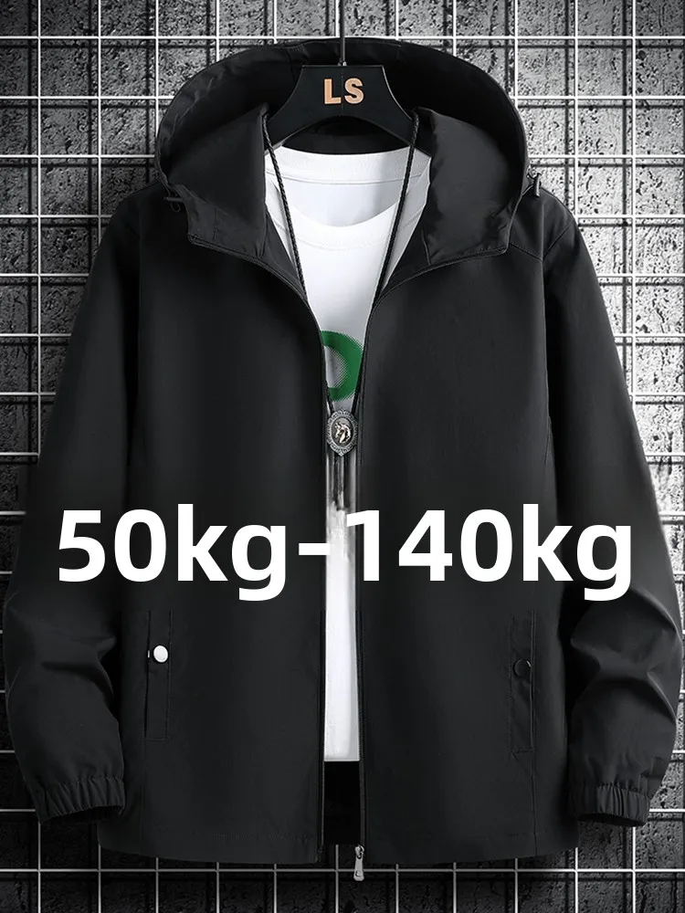 

Мужская демисезонная куртка-софтшелл с капюшоном, свободного кроя, больших размеров, для работы, из полиэстера, не мнется, молодежная мода