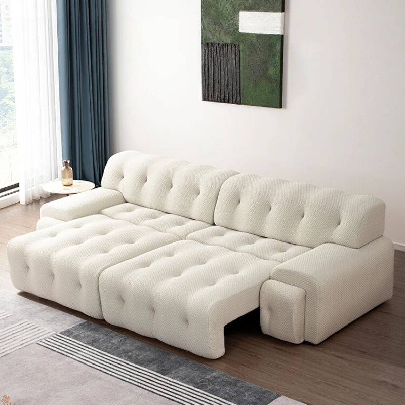 Designerska Sofa Elektryczna Prosta Rzędowa Wysuwana Wielofunkcyjna Sofa Łóżko Małe Mieszkanie Divano Letto Meble Do Salonu