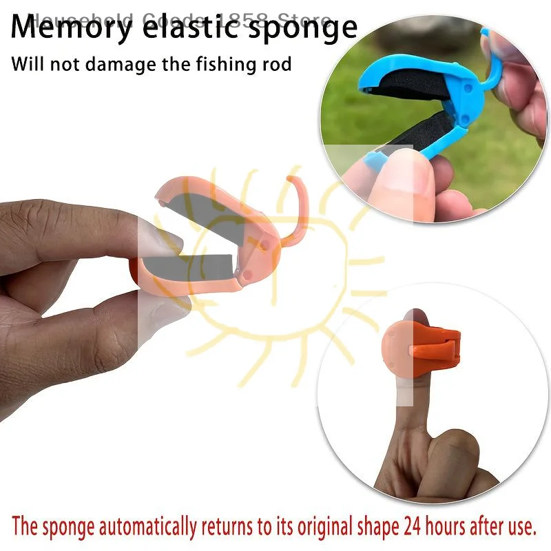 2Pcs Quick-Attach Fishing Rod Clip Tool-Free 1-Hand Holder For Freshwater Rods Storage Racks Secure Grip Tackle Organizer