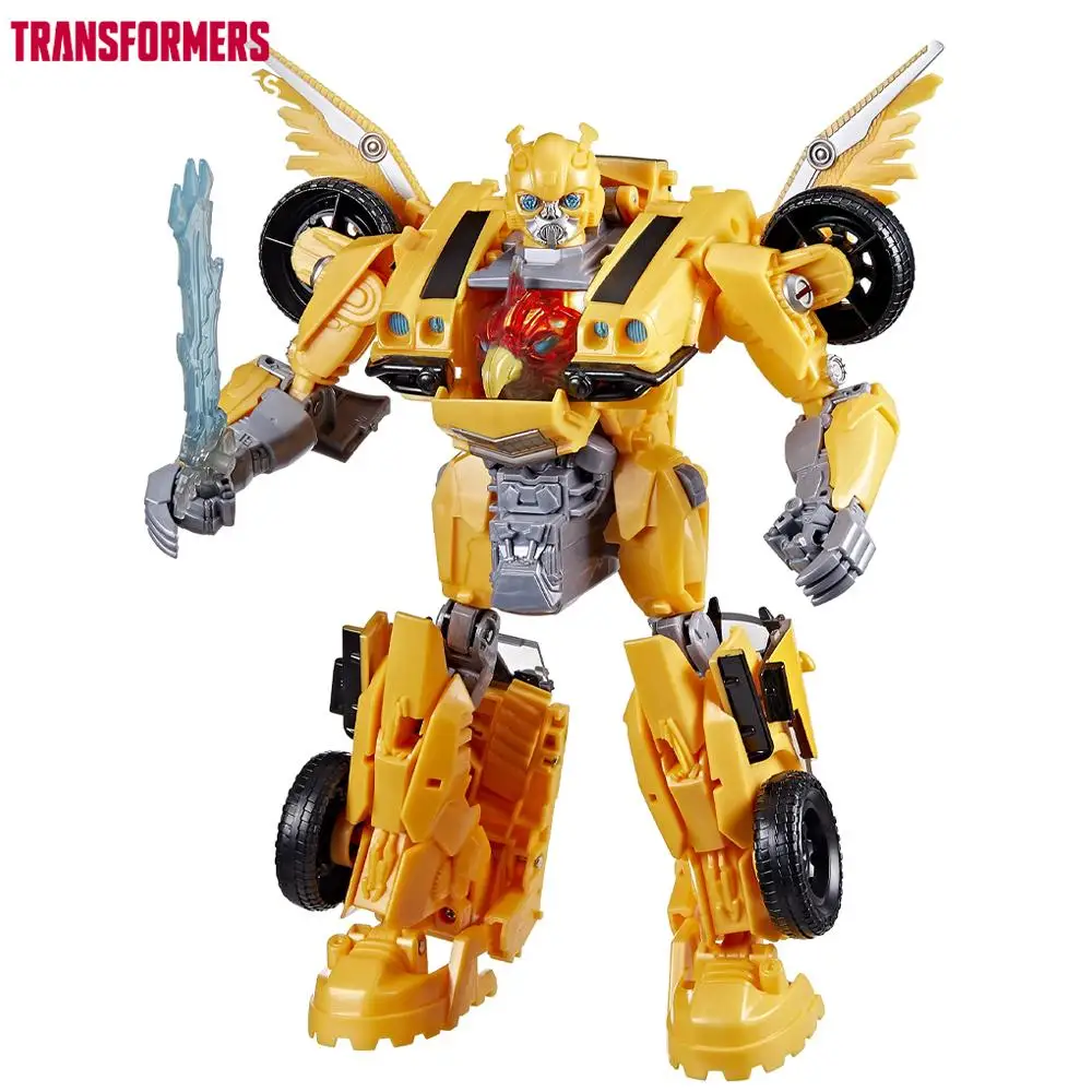 

Transformers Toys Rise of The Beasts Movie, Beast-Mode Bumblebee Converting Toy with Lights and Sounds 10-Inch Collectible Toy