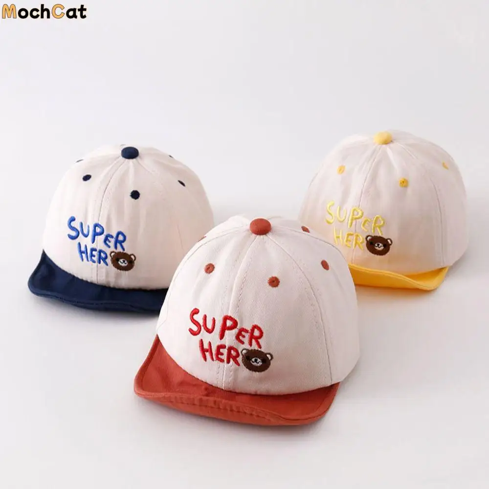 

Trendy Cotton Korean Style Summer Outdoor Spring Infant Sun Visor Hats Kids Peaked Hat Children Soft Brim Hat Baseball Cap