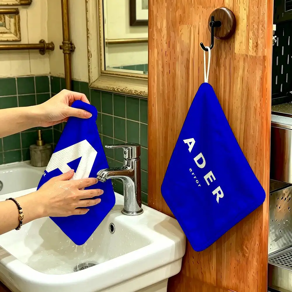 ADER A-ADERS ERROR Polyester Cotton Hand Wiping Towel, Hanging Design, Durable for Household Restaurant Toilet Use