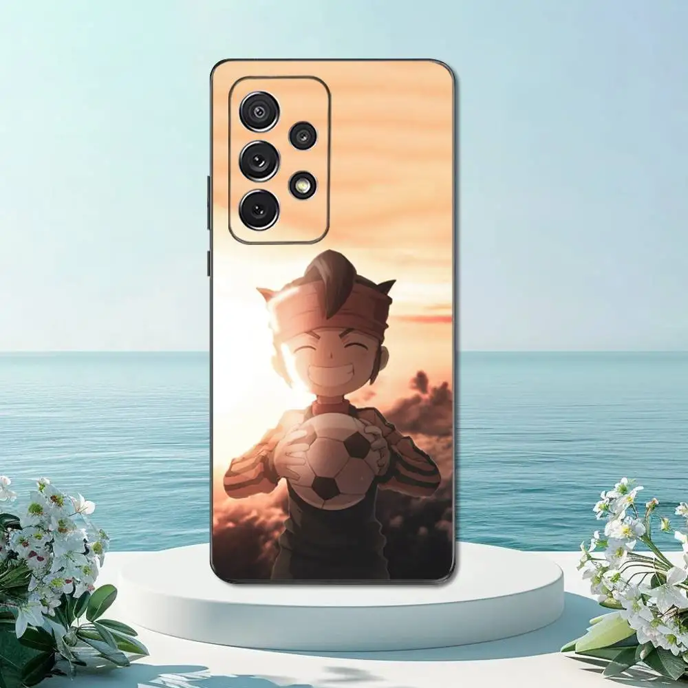 حافظة هاتف I-Inazumas Animation E-Eleven لهاتف سامسونج S22، S21، S20، S10، S9، S25، S24، S23، Ultra، FE، Plus، Lite، غطاء أسود من السيليكون الناعم #4