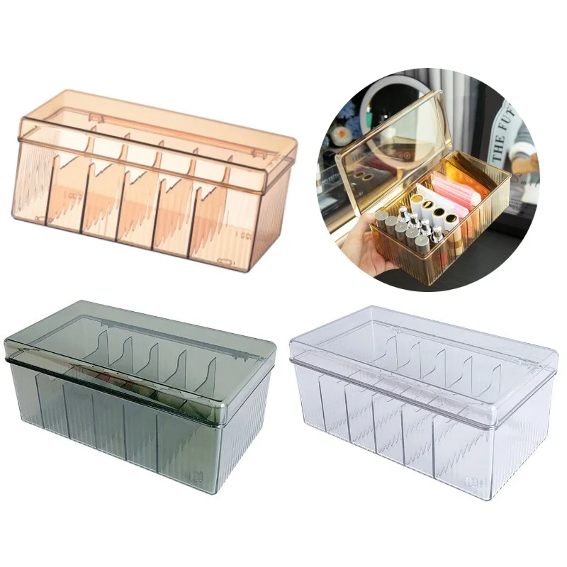 Eyelash Extension Tool Storage Box With Cover Lash Accessories Lashes Glue Tweezer Holder Organizer Acrylic Transparent Box