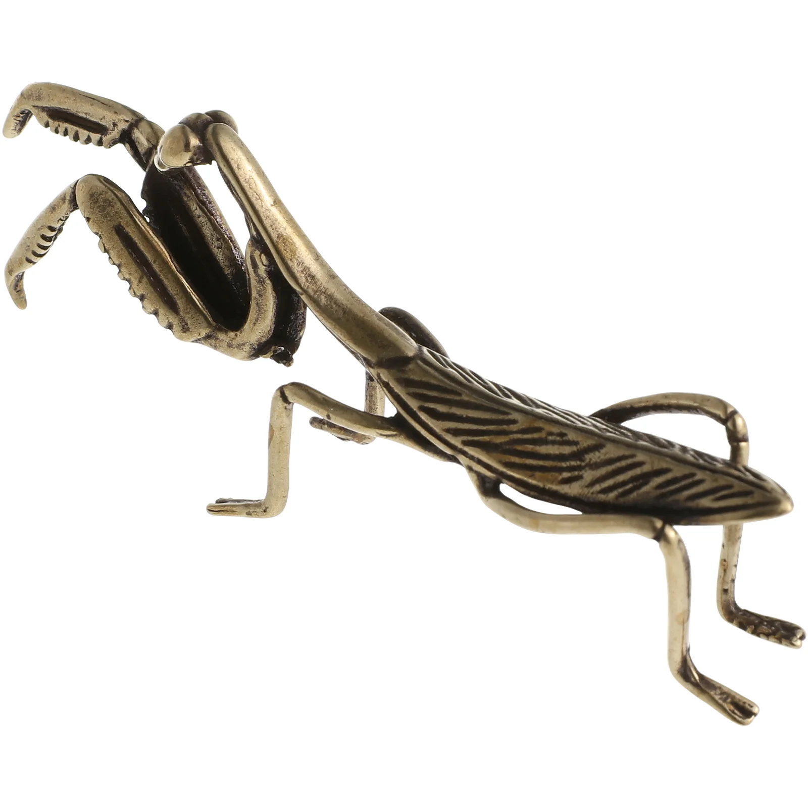 Praying Mantis Ornament Figurines Gold Wall Decor Sloth Feng Shui Vintage Home Statue