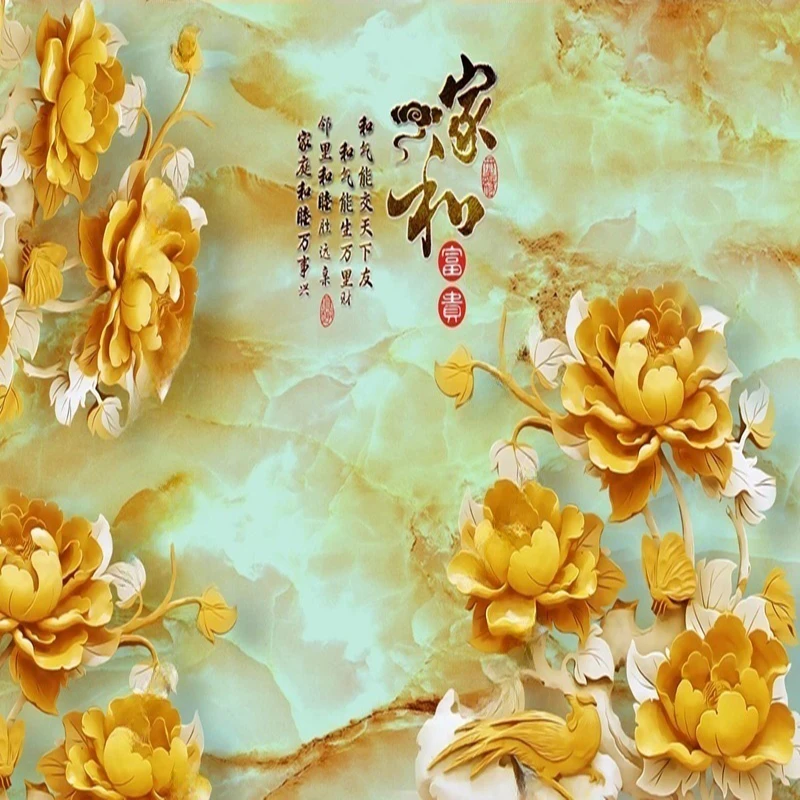 New Chinese Style Custom Mural - Interior Design With Wallpaper review and price