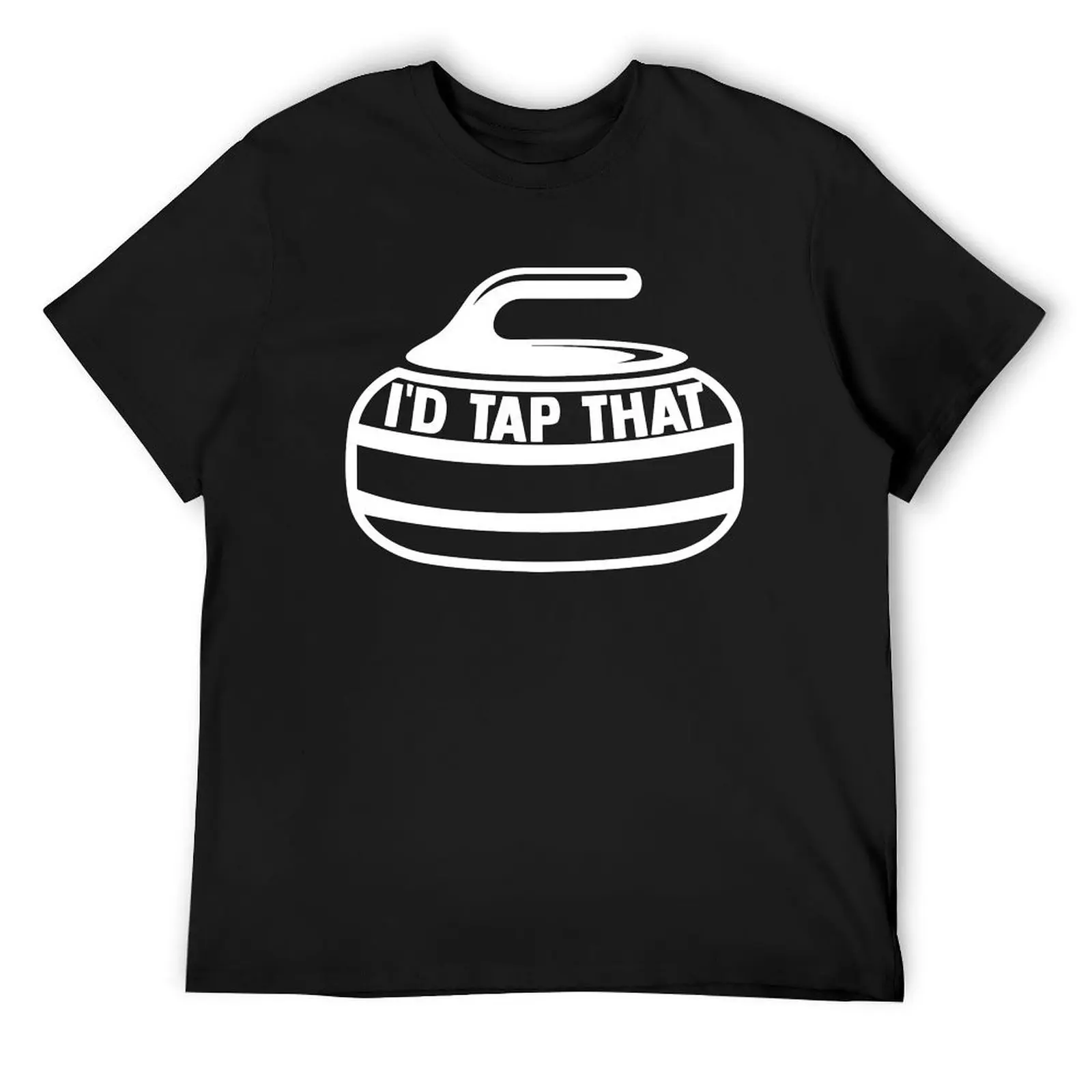 I'D Tap That Curling Stone Ice Curling Curler Curling Game T-Shirt summer top graphic tee shirt t shirts men