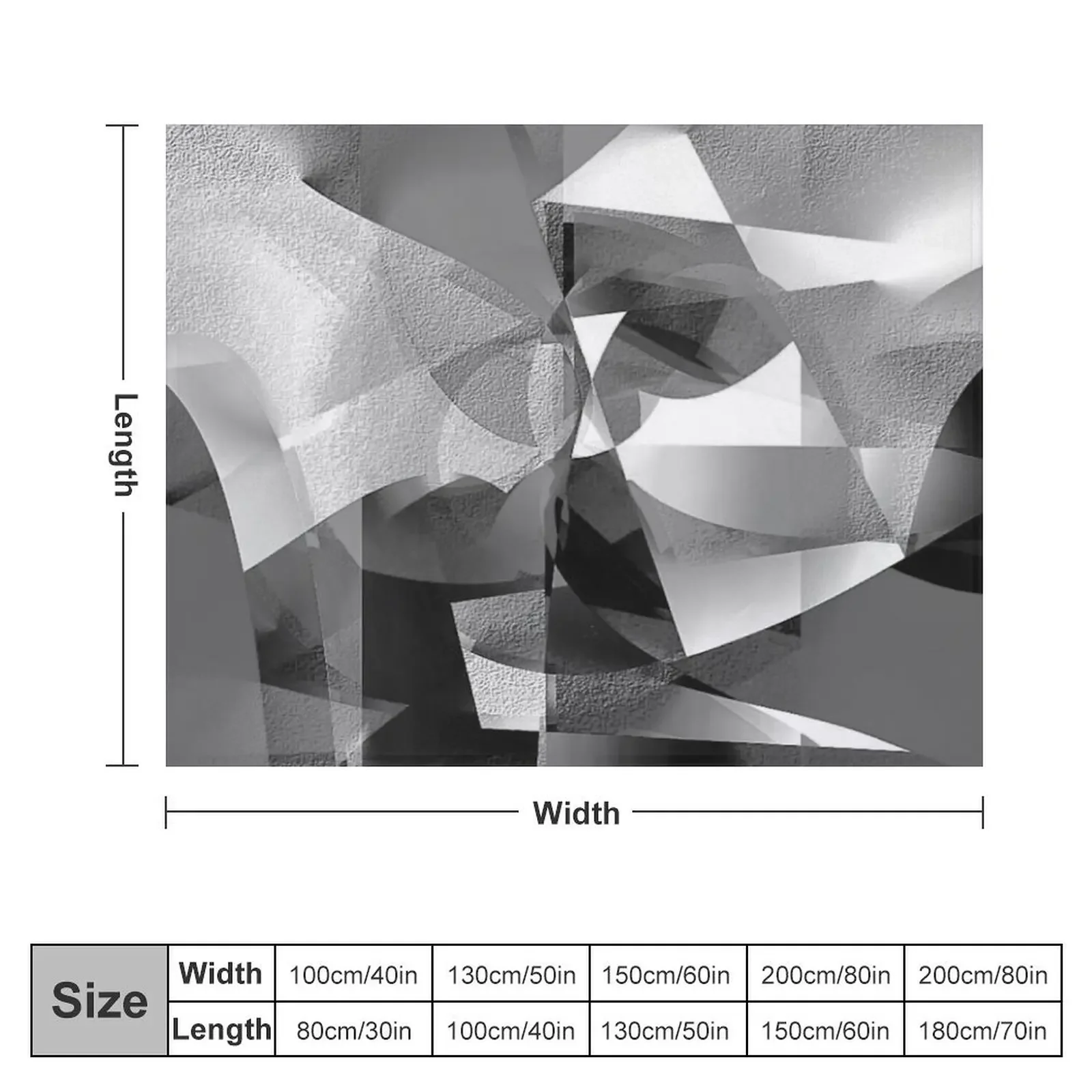 B & W Abstract Throw Blanket wednesday Bed linens Blankets