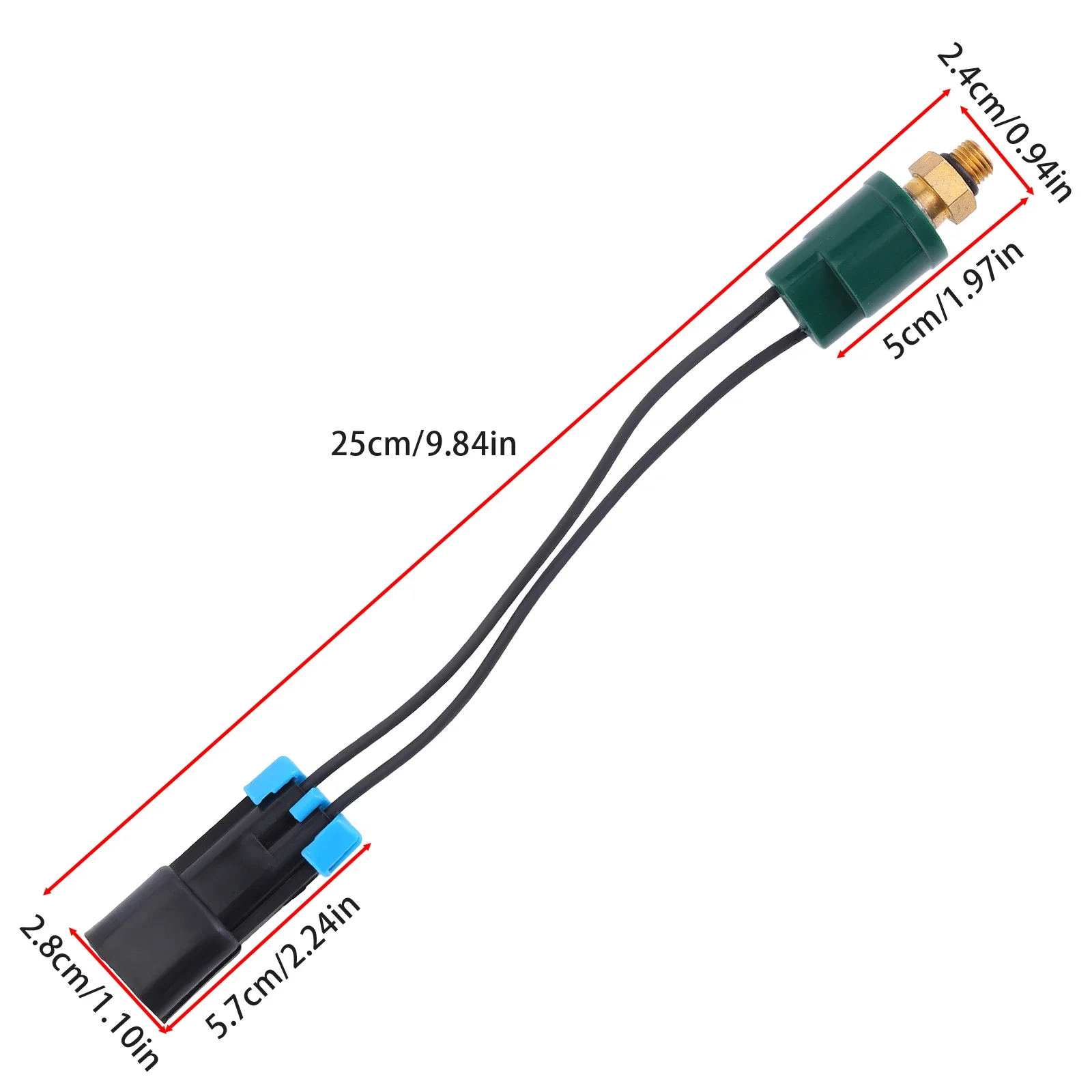 

Left Plastic Metal Power Take Off Pressure Switch Sensor PTO Power Take Off Pressure Switch Sensor Replaces 30T60223