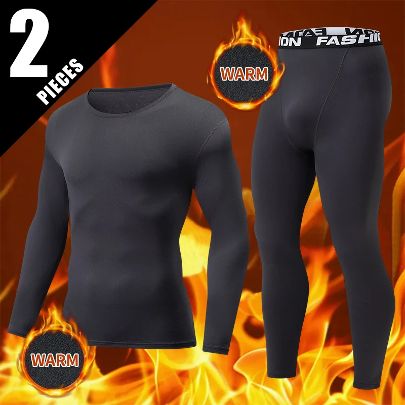 2-Piece Men's Warm Suit For Autumn And Winter Youth Thick And Comfortable For Sports Paired With Autumn Clothes And Pants Trendy