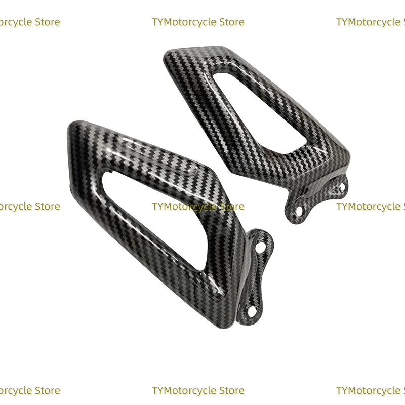 Carbon Fiber coating Motorcycle parts Heel Guard Fairing Foot Peg Plates Fit For BMW S1000RR S1000 RR 2019 2020 2021 2022