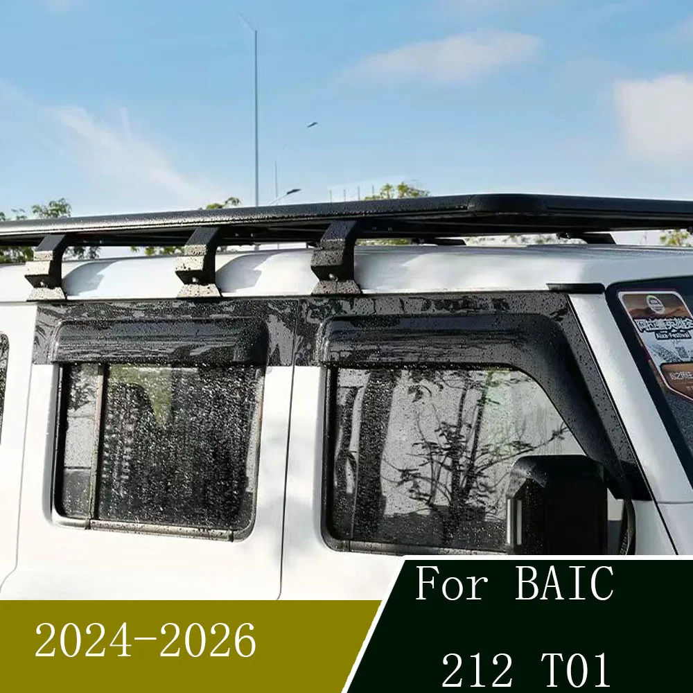 Für BAIC 212 T01 2024 - 2026 Regen- und Regenschutz-Fenster-Sonnenschutz, verdickte und verbreiterte Modifikation, Außenzubehör