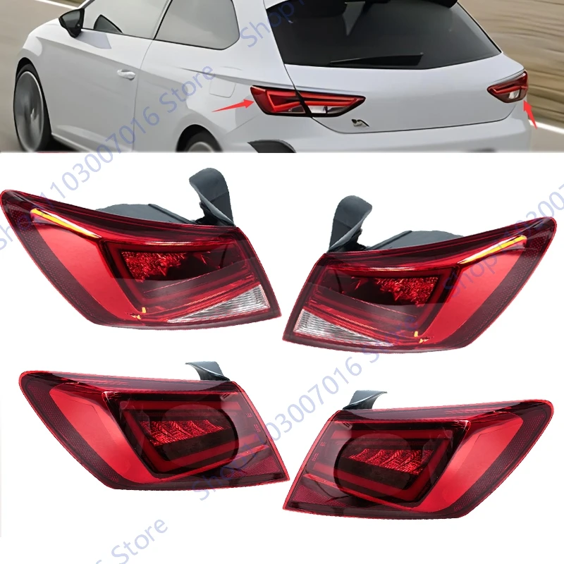 Zespół tylnego światła tylnego do Seat Leon 2013 2014 2015 2016 2017-2020 Światło hamowania Światło kierunkowskazu Światło tylne samochodu