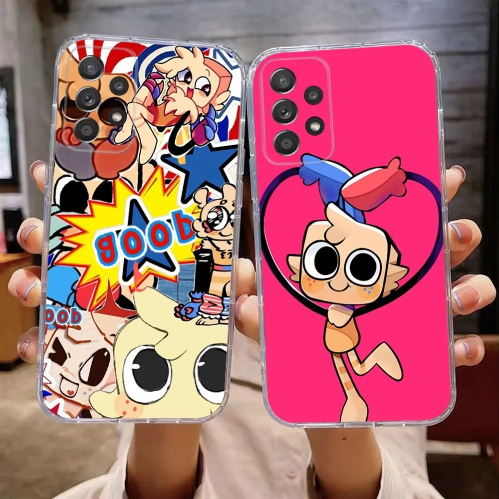 Goob Game D-Dandys W-World Phone Case For Samsung Galaxy A71,70,52,51,40,31,A50,30S,21S,Note20ultra Transparent Cover