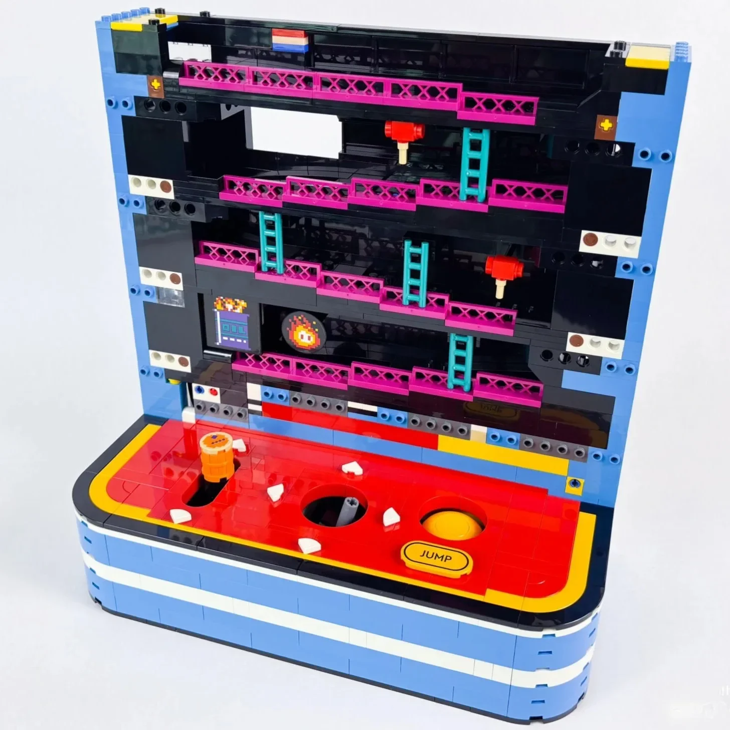 2026 in 1371pcs stock Retro Gaming Maze Arcade Building Block Puzzle Model Toy Birthday Ornament Gifts