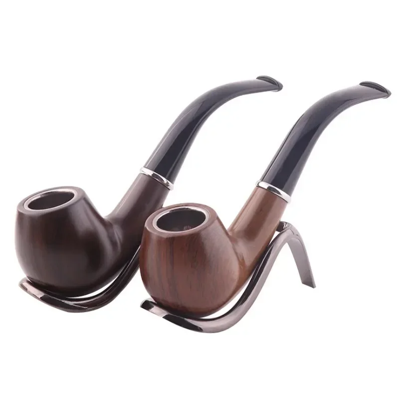 

Classic Wood Grain Resin Pipe Chimney Filter Long Smoking Pipes Tobacco Pipe Cigar Gifts Narguile Gift Grinder Smoke Mouthpiece