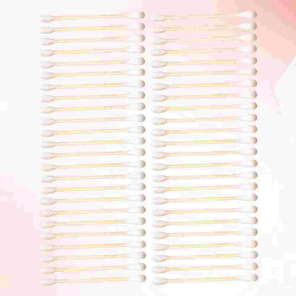 300 PCS Cotton Swabs Stick Makeup Remover Medical Size 1 Double Heads Buds Baby