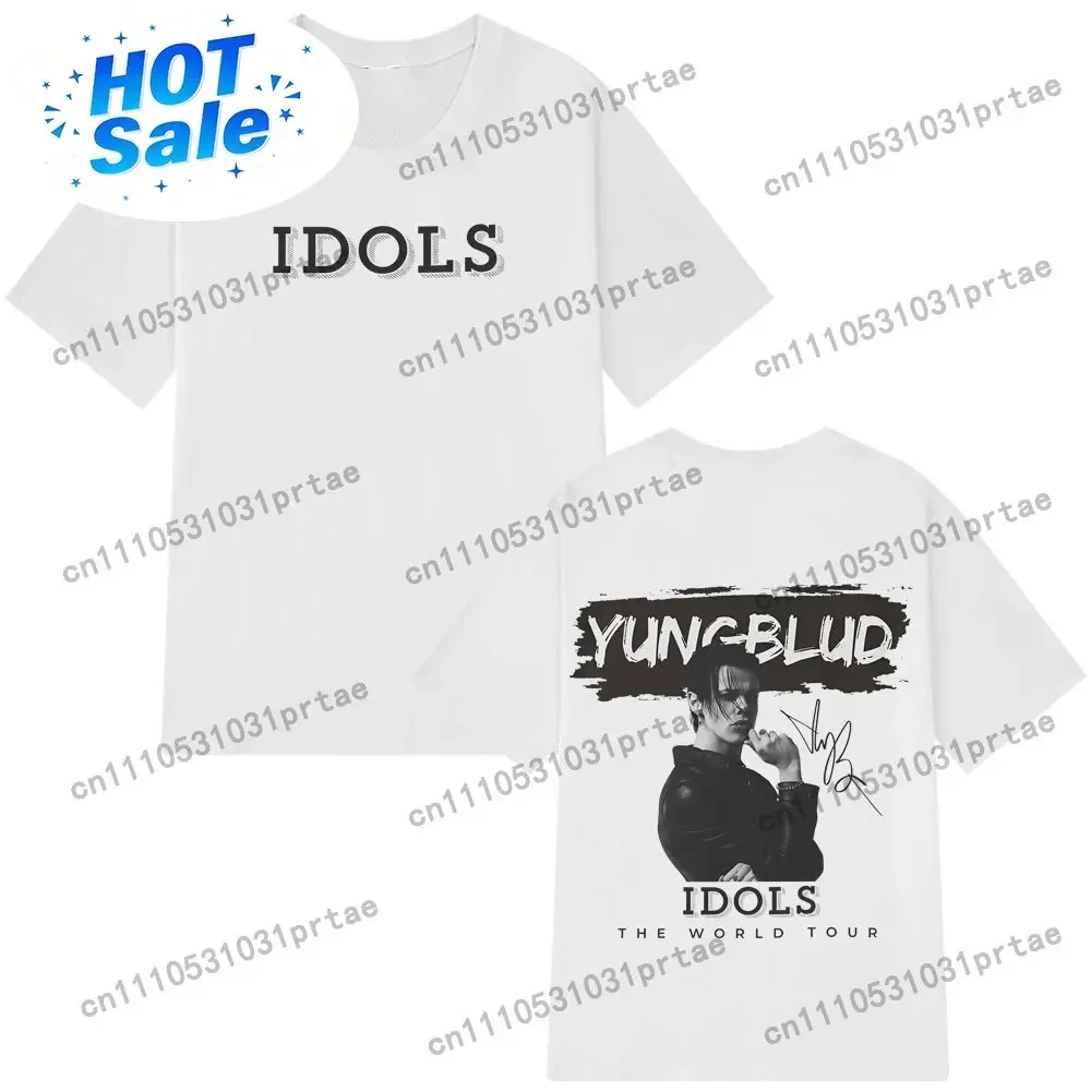 Yungblud 2025 World Tour New Idols Vintage T-Shirt Men Women Punk Rock T Shirts Short-sleeved Cotton Hip-hop Oversized T-shirts
