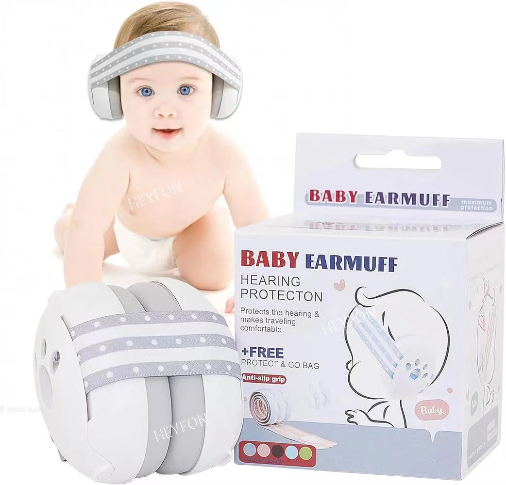 Baby Ear Muff Noise Canceling Headphone for Infant Hearing Protection Newborn Earmuff Airplane Travel Essential