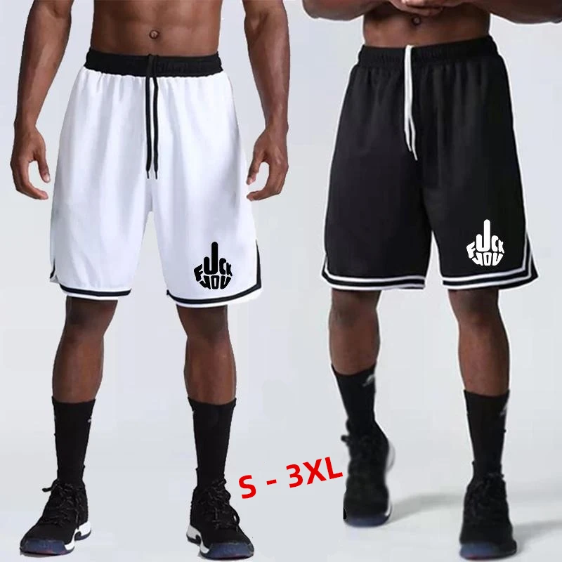 2023 Men`s High Quality Summer Basketball Shorts Funny Print Outdoor Jogging Shorts Workout Training Short Pants