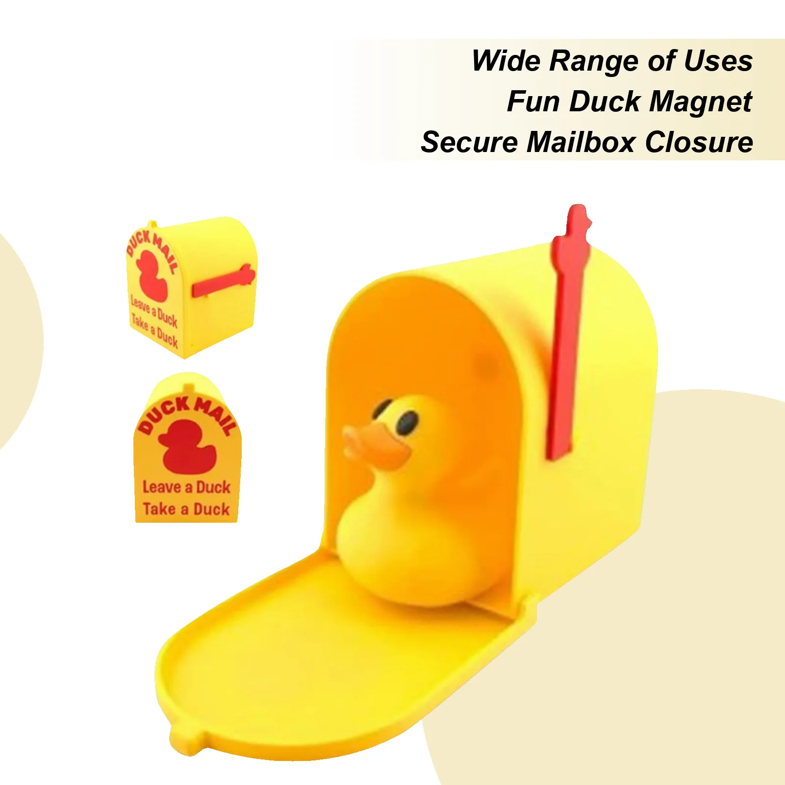 Mailbox Magnet Cruising Duck Magnetic Mailbox Flag Decor Funny Stickers for Locker Fridge Creative Birthday Chiristmas Gifts