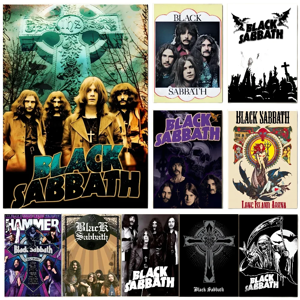 1PC Black Sabbath Heavy Metal Band Poster Paper Print Home Living Room Bedroom Entrance Bar Restaurant Cafe Art Painting