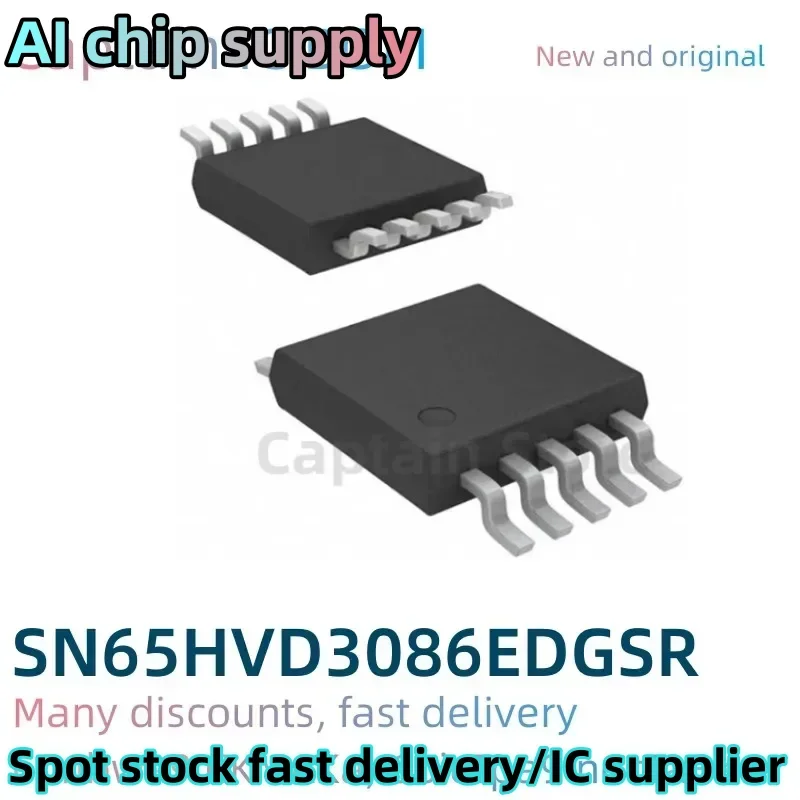 5PCS SN65HVD3086  SN65HVD3086EDGS MSOP10 SN65HVD3086EDGSR SN SN65HV SN65HVD