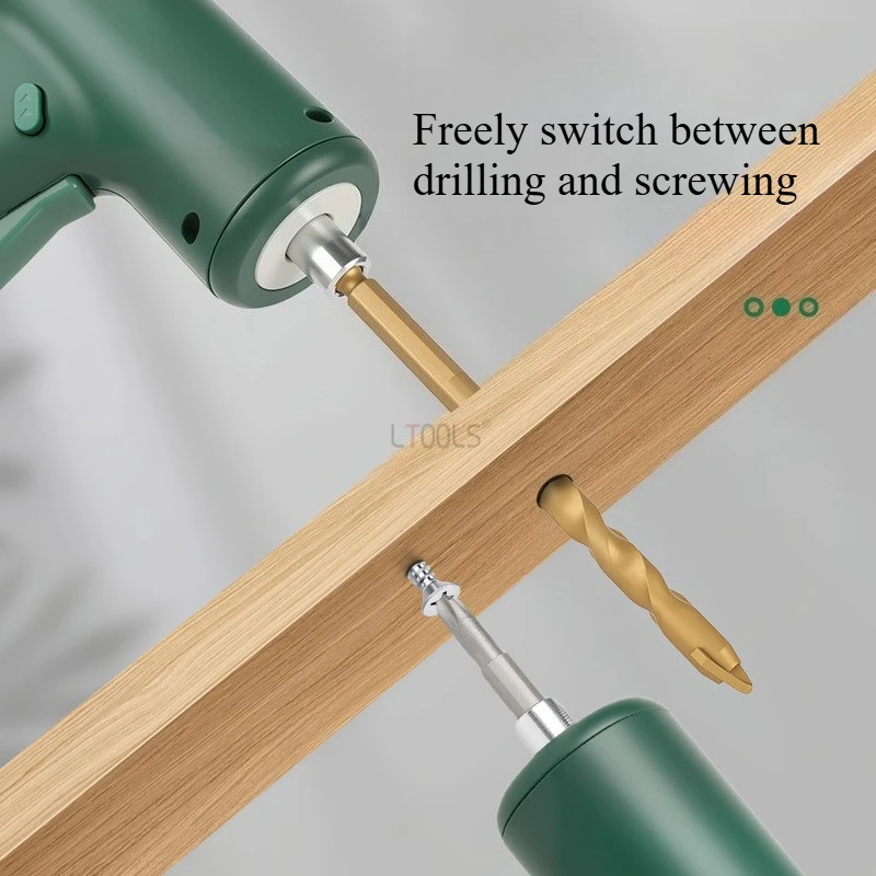 

3.6V Electric Screwdriver Multifunctional Screwdriver Drill Sets Drilling Tighten Screws Rechargeable Portable Household Tools
