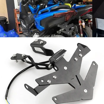 License Plate Holder Bracket Rear Tail Tidy Frame Fender Eliminator LED For Yamaha TMAX 560 T-MAX 530 t-max560 tech max 2022