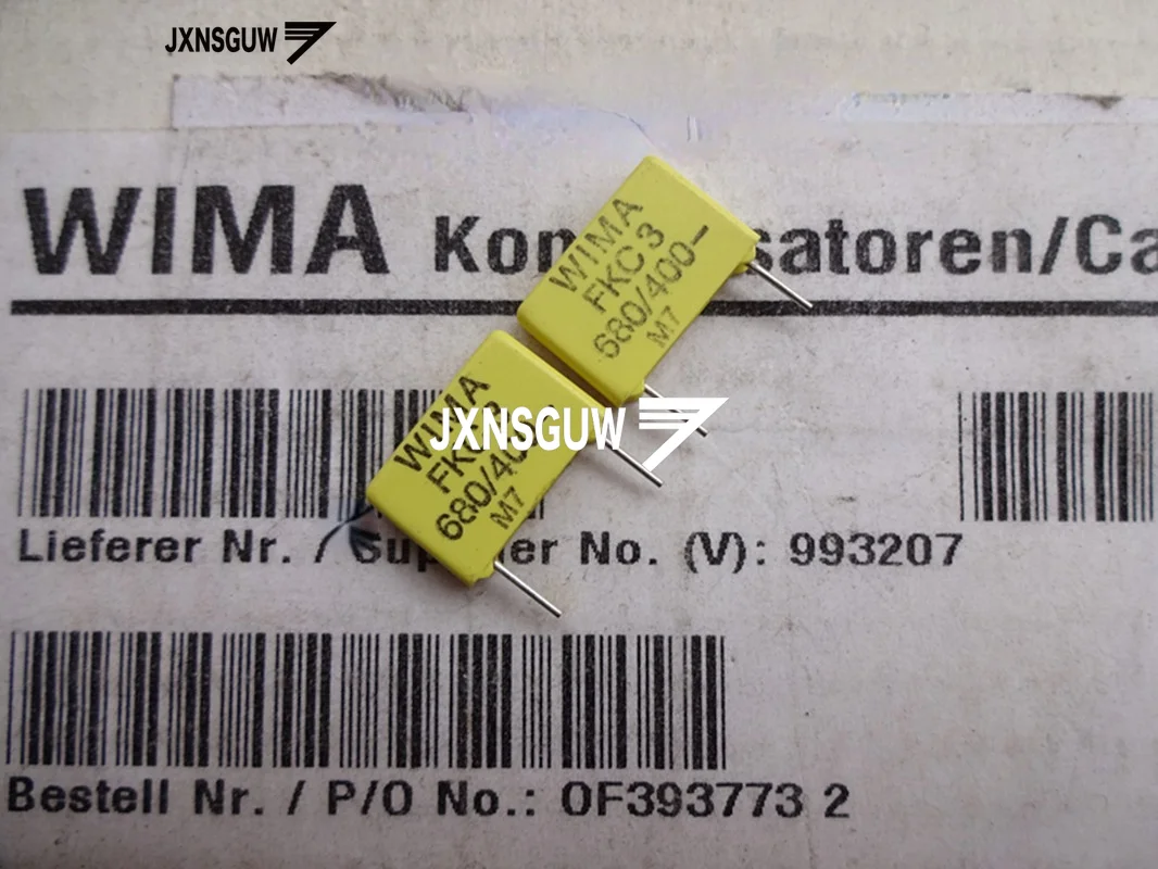 

10PCS Original WIMA FKC3 680PF400V P10MM Film capacitor FKC-3 681/400V Electrolytic Capacitor 680PF 400V N68 681 Yellow