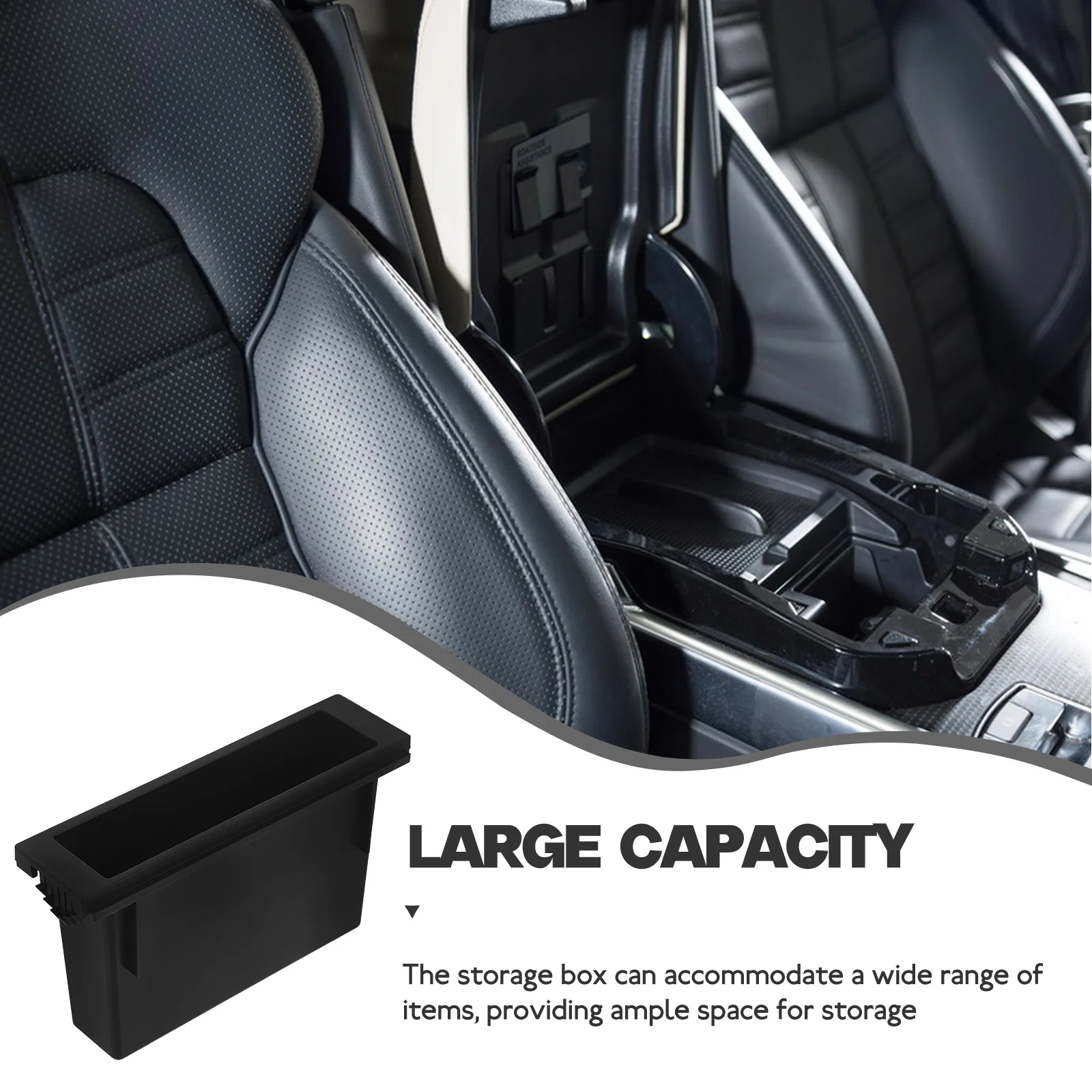 

Storage Box Black Plastic CD Holder Large Capacity Car Radio Stereo Cd Pocket Vehicle Accessory Organizational Case Car Interior