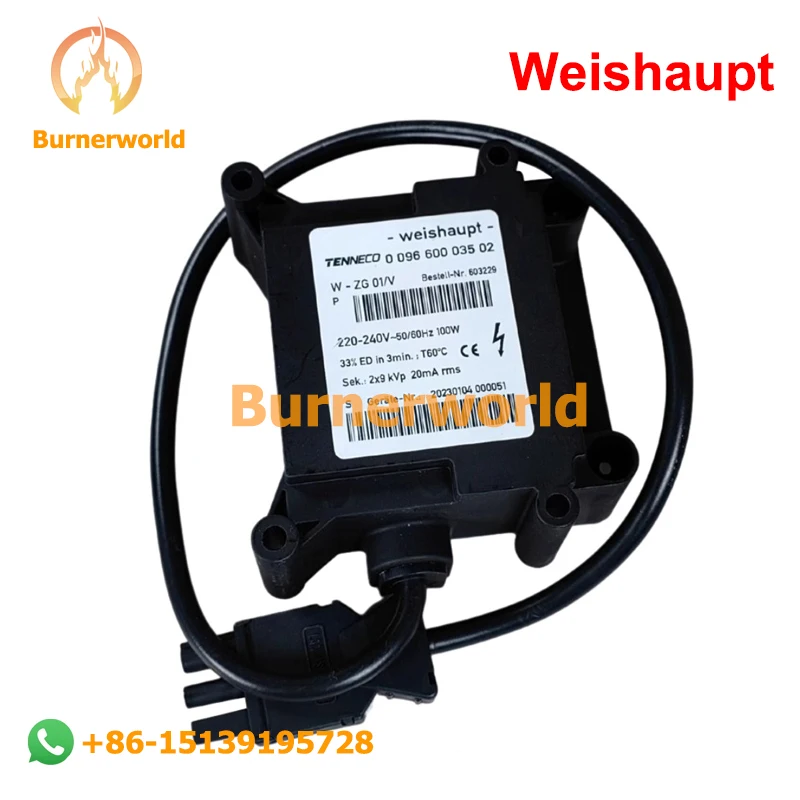 

Original Weishaupt Ignition Transformer W-ZG01V W-ZG02 Flyback TransformerIgnitor for Weishupt burner